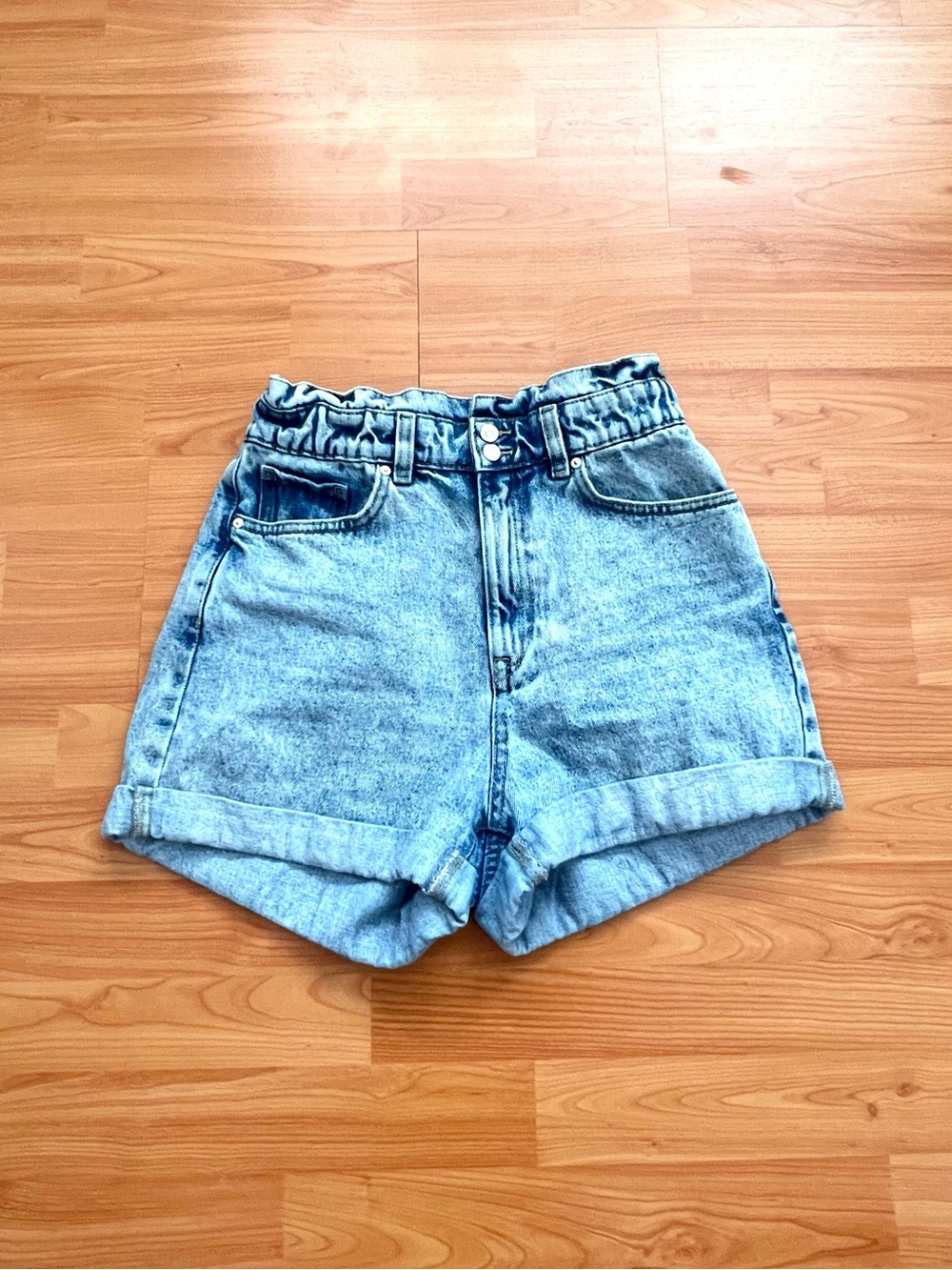 Mango Mia High Rise Denim Shorts